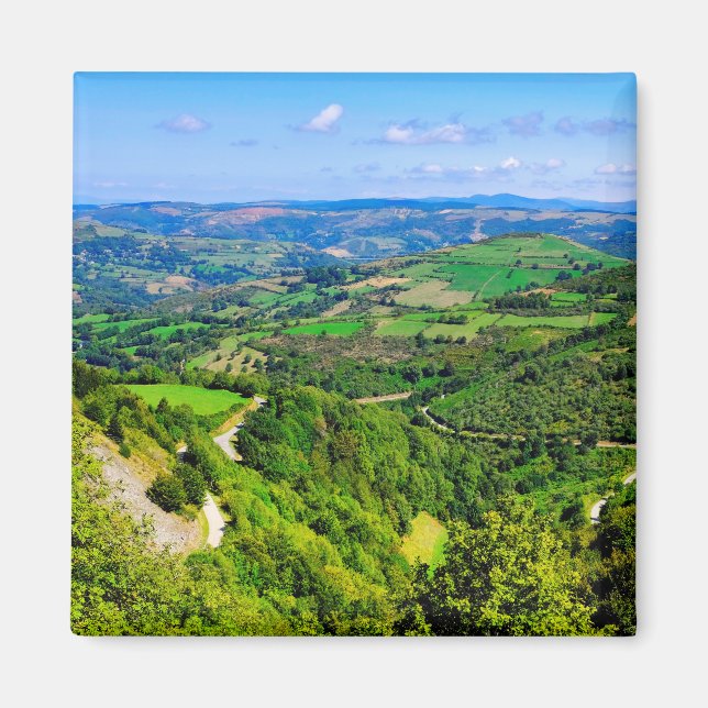 Aussicht von Pedrafita do Cebreiro Magnet (Vorne)
