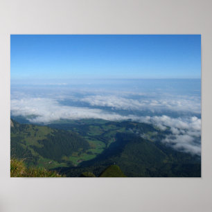 Aussicht von Pilatus, Alpen Poster