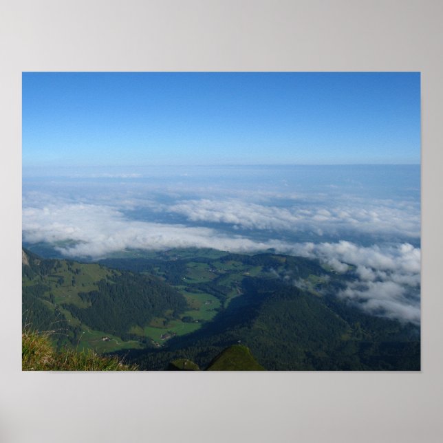 Aussicht von Pilatus, Alpen Poster (Vorne)