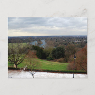 Aussicht von Richmond Hill Terrace, Surrey, Englan Postkarte