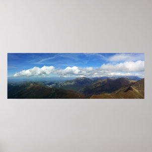 Aussicht von Starorobocianski Wierch Tatras Poster