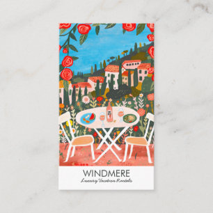 Aussicht von Terrace Vacation Rentals Realtor QR A Visitenkarte