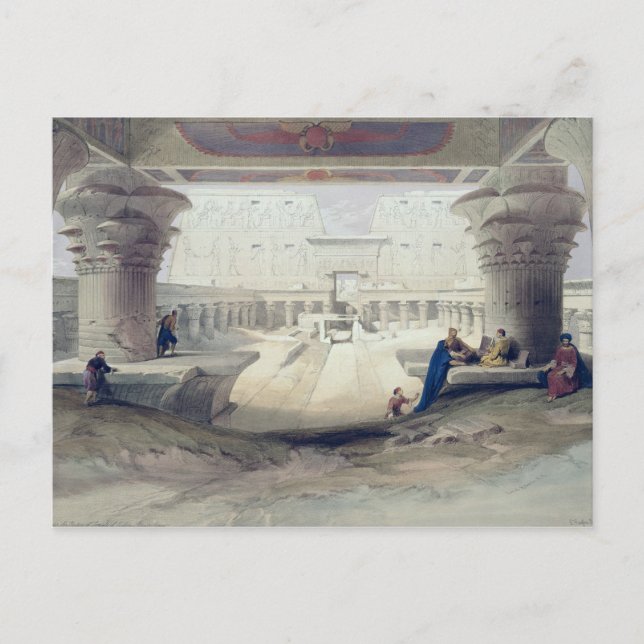 Aussicht von unter dem Portico des Tempels von Edf Postkarte (Vorderseite)