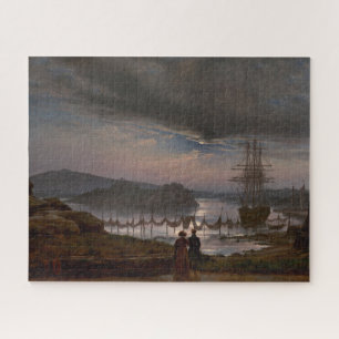 Aussicht von Vaekero bei Christiania von J.C. Dahl Puzzle