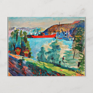 Aussicht von Waldemarsudde über Kvarnholmen Postkarte