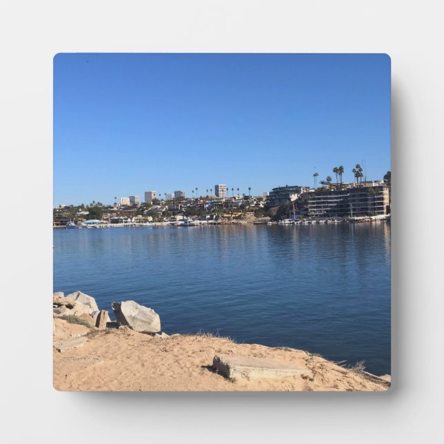 Aussicht von Wedge, Newport Beach, Kalifornien Fotoplatte (Vorderseite)
