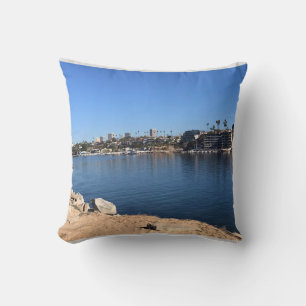 Aussicht von Wedge, Newport Beach, Kalifornien Kissen