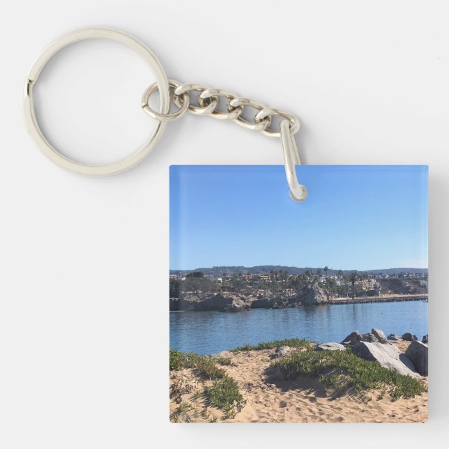 Aussicht von Wedge, Newport Beach, Kalifornien Schlüsselanhänger (Vorderseite)