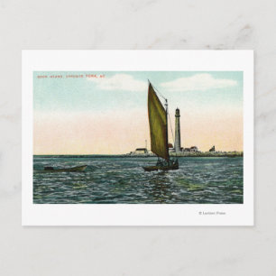 Aussicht von York aus auf die Insel Postkarte