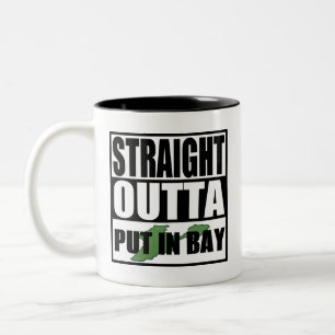 Aussichtspunkt in der Bucht Zweifarbige Tasse