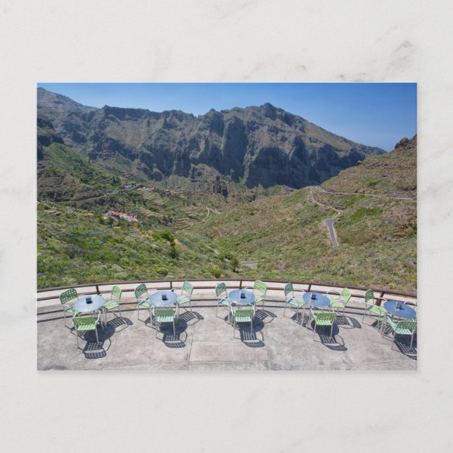 Aussichtspunkt Teno-Gebirge Postkarte (Vorderseite)