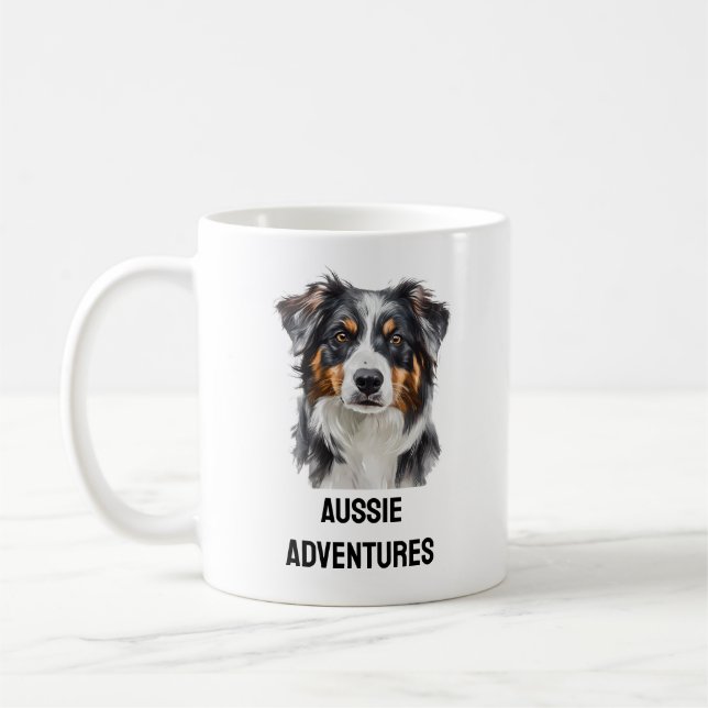 Aussie Adventures - Australian Shepherd Tasse (Links)