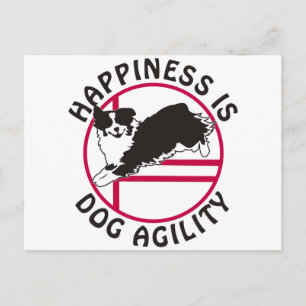 Aussie Agility Happiness Postkarte