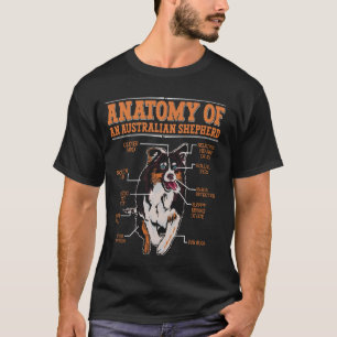 Aussie ANATOMY OF AN AUSTRALIAN SHEPHERD Funny Own T-Shirt