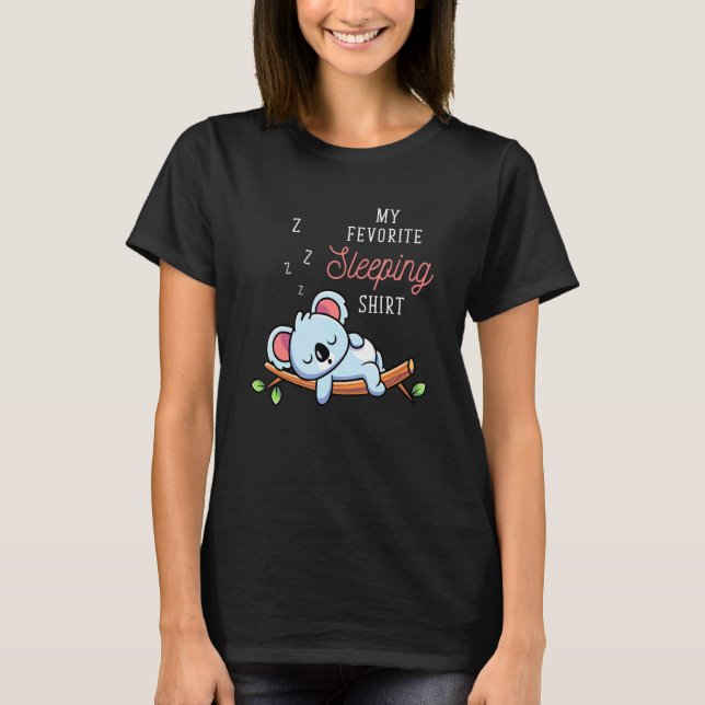 Aussie Animal My Favorite Sleeping Shirt Koala Sle (Vorderseite)
