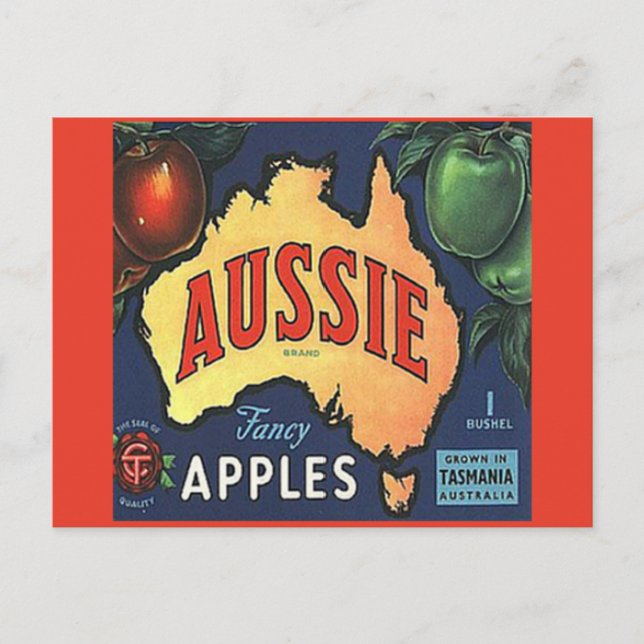Aussie Apples Postkarte (Vorderseite)