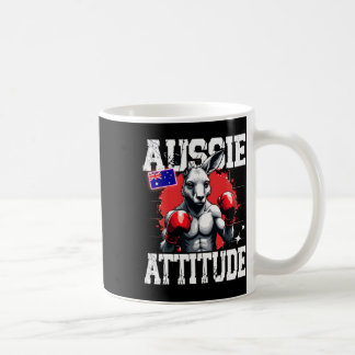 Aussie Attitude Funny Kangaroo Boxing Australia Bo Kaffeetasse
