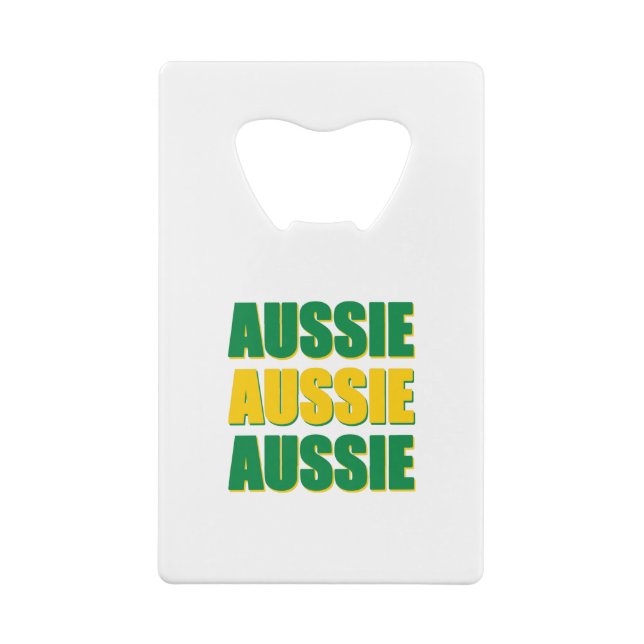 Aussie Aussie Aussie Geldbeutel Flaschenöffner (Rückseite)