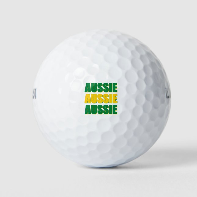 Aussie Aussie Aussie Golfball (Vorderseite)