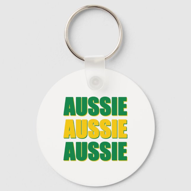 Aussie Aussie Aussie Schlüsselanhänger (Vorderseite)