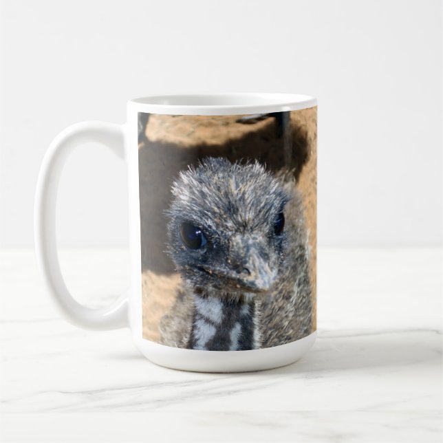 Aussie Baby Emu Face, Tasse (Links)