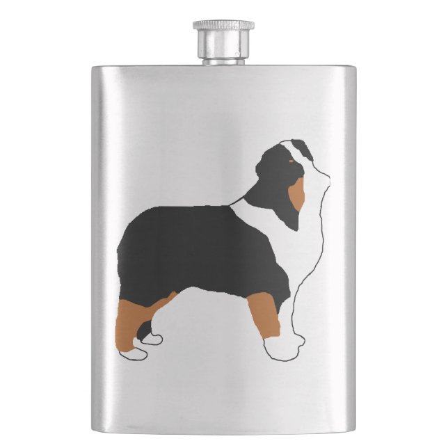 aussie black tri silo flachmann (Vorderseite)