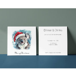 Aussie Christmas Cheer, Koala Bear Brauch Einladung