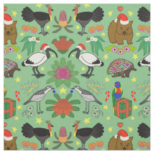 Aussie Christmas Fabric Stoff