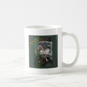 Aussie Christmas Koala mit Candy Cane Tasse