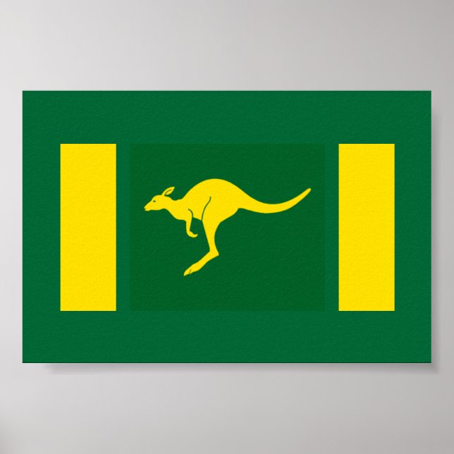 Aussie Colors Kangaroo Poster (Vorne)