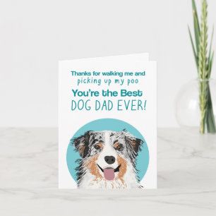Aussie Dog Vater Tageskarte Karte