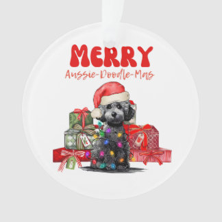 Aussie Doodle Christmas- Merry Aussie-Doodle-Mas Ornament