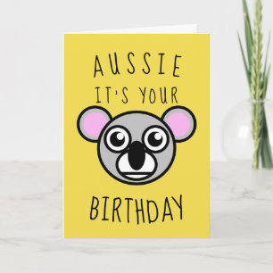 Aussie Es ist dein Geburtstag Karte