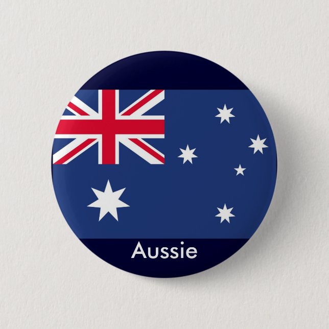 Aussie Flagge Button (Vorderseite)