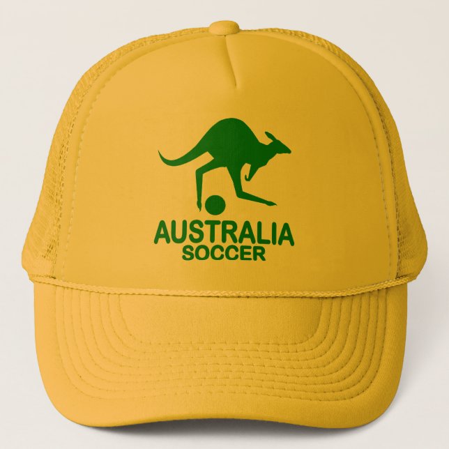 Aussie Fußball grün Truckerkappe (Vorderseite)