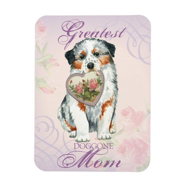 Aussie Heart Mama Magnet (Vertikal)