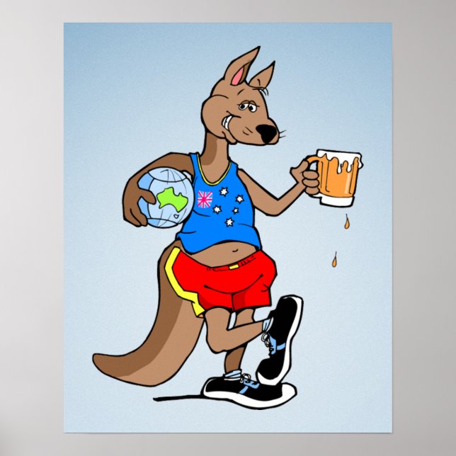 aussie Kangaroo Poster (Vorne)