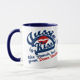 Aussie Kiss individuelle Name Tasse