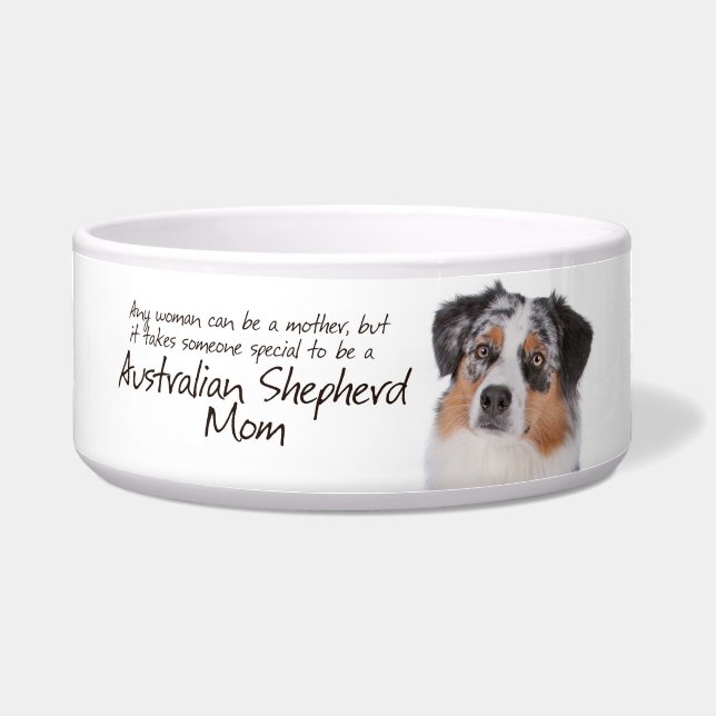 Aussie Mama Dog Bowl Napf (Vorderseite)