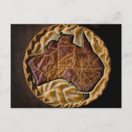 Aussie Meat Pie Postkarte