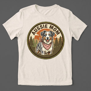 Aussie Mom Tee   Australian Shepherd Mutter Gesche