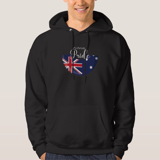 Aussie Pride Pullover: Herz des Nation Hoodie (Vorderseite)
