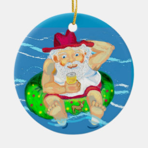 Aussie Santa Keramikornament