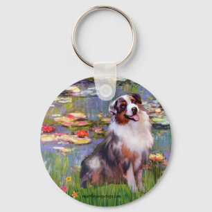 Aussie Shep 1 - Lilien #2 Schlüsselanhänger