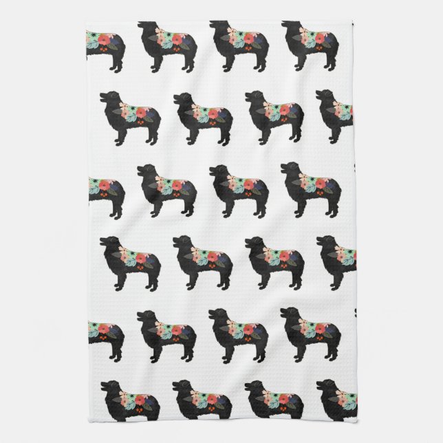 Aussie Shepherd Dog Breed Bohemian Geschirrtuch (Vertikal)