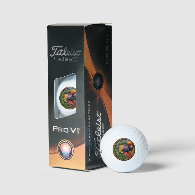 Aussie Spirit: Ein Lorikeet, das in geschnitztem H Golfball (Verpackung)