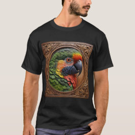 Aussie Spirit: Ein Lorikeet, das in geschnitztem H T-Shirt