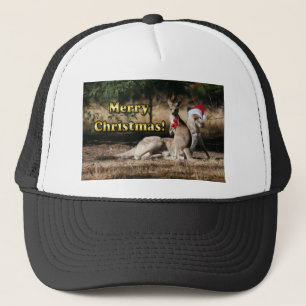Aussie Style Christmas Kangaroos Truckerkappe
