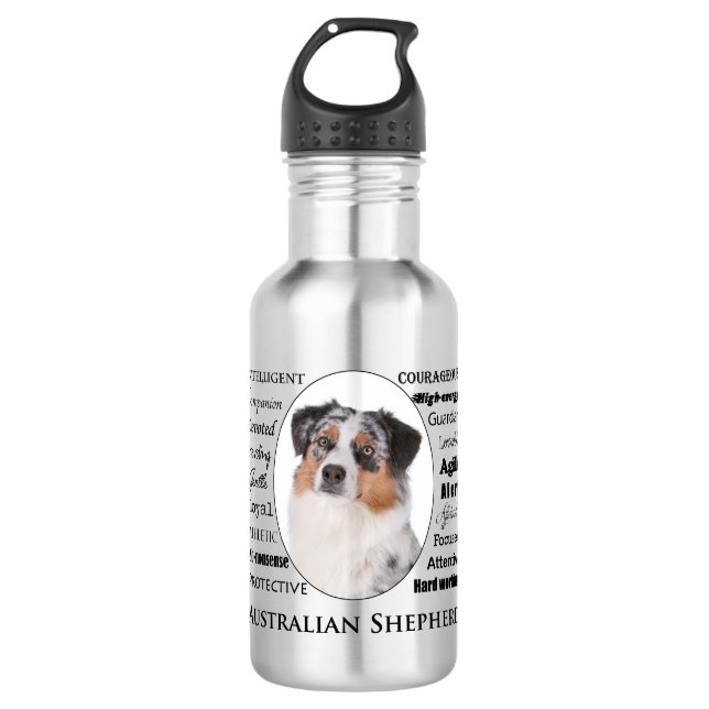 Aussie Traits Water Bottle Trinkflasche (Vorderseite)