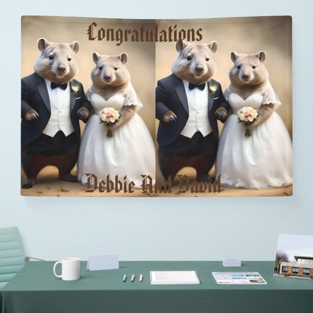 Aussie Weddings Australian Wombats, Wedding Banner (Messe)